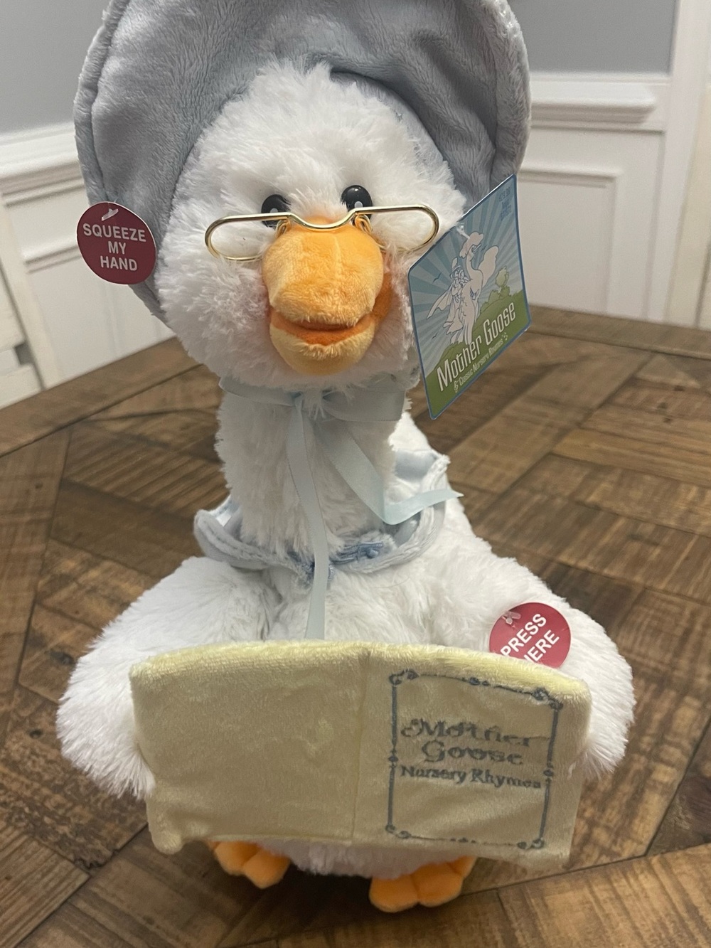 Cuddle Barn Mother Goose animated storytelling plush toy